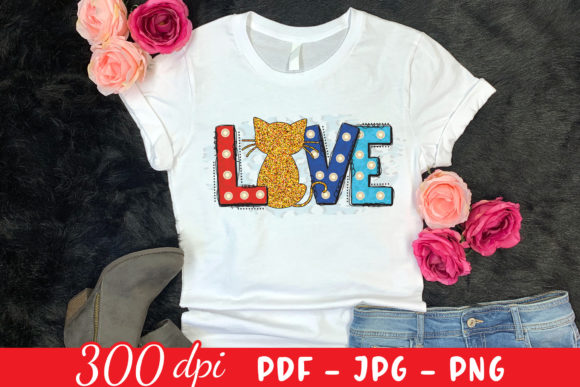 Love - Cat PNG Sublimation Design Review