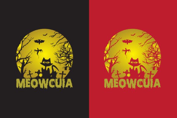 Meow I m a Cat T Shirt Design Halloween Review